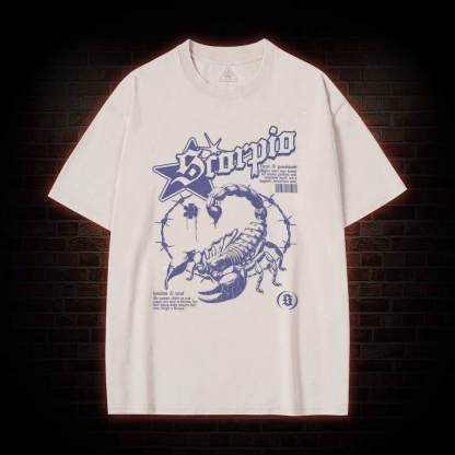 90s Horoscope Scorpio Washed T-shirt