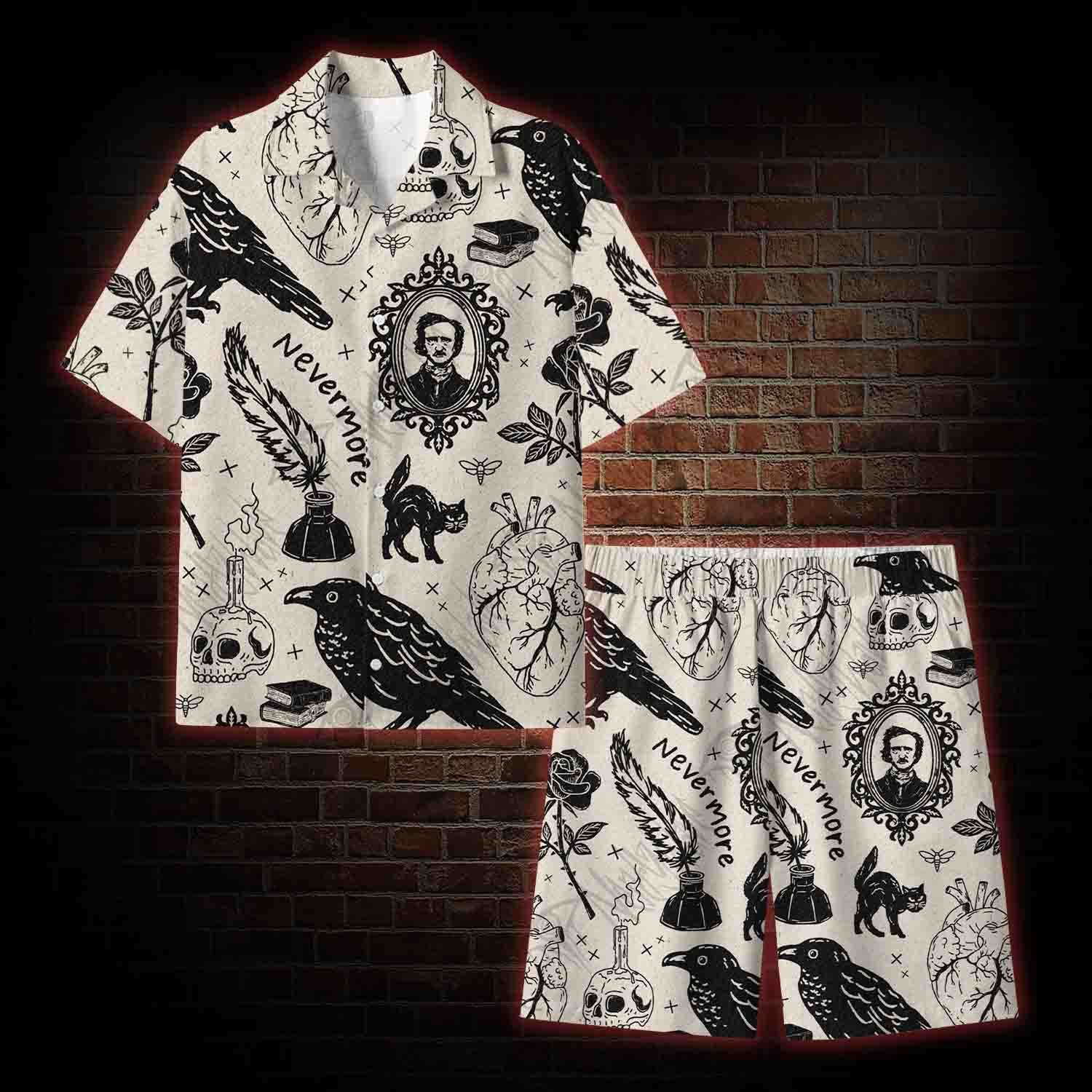 Raven’s Ink Lightweight Hawaiian Shirt