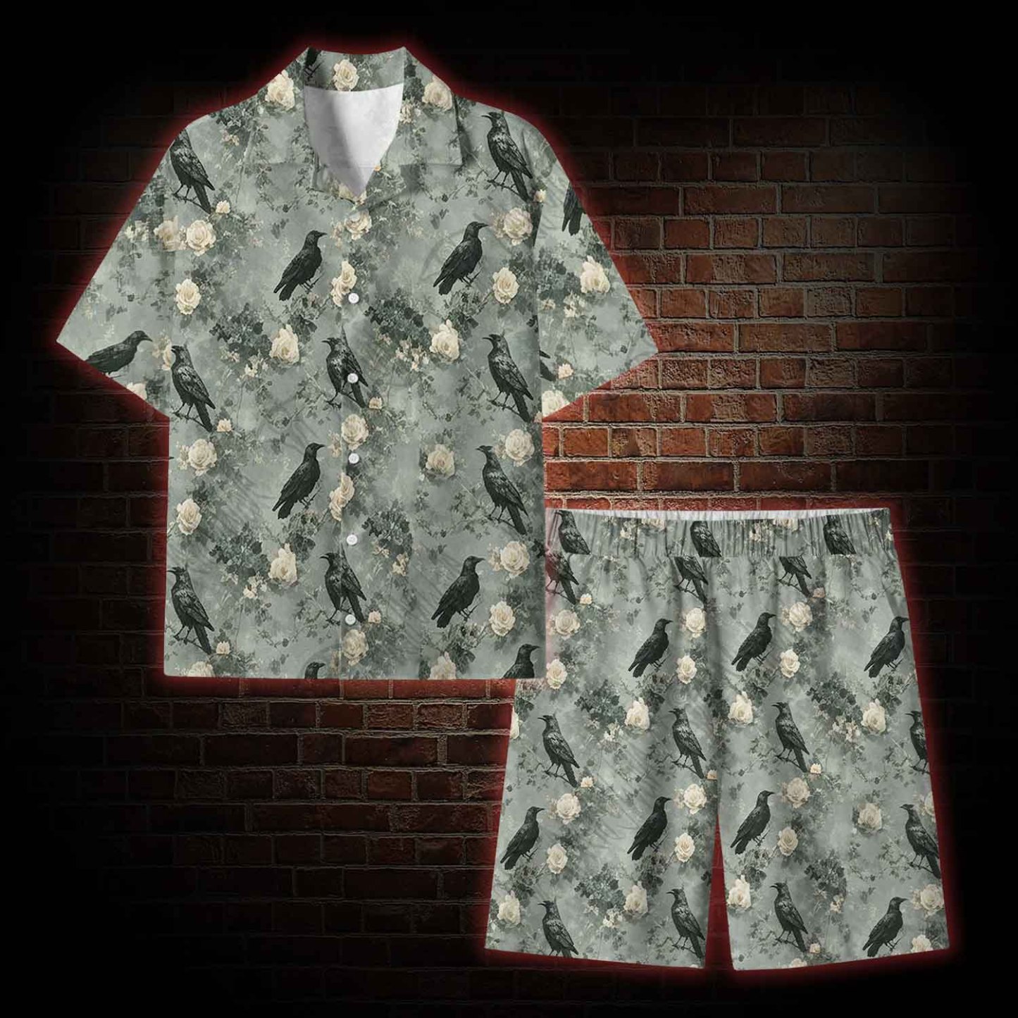  Raven's Requiem Lightweight Hawaiian Shirt