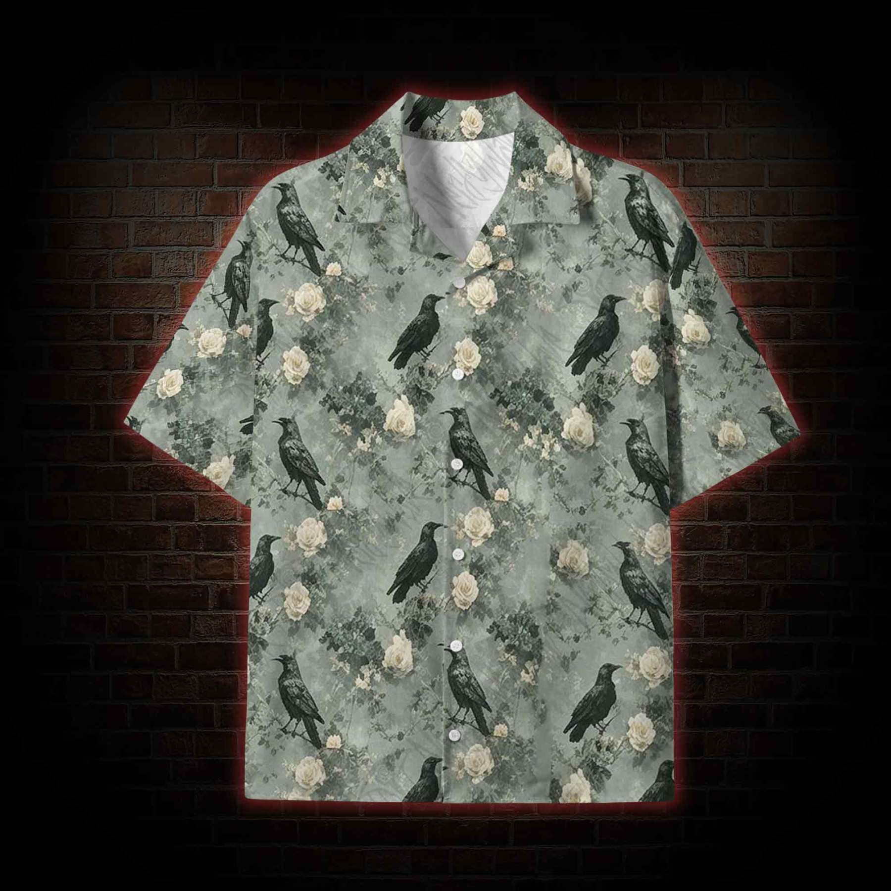  Raven's Requiem Lightweight Hawaiian Shirt