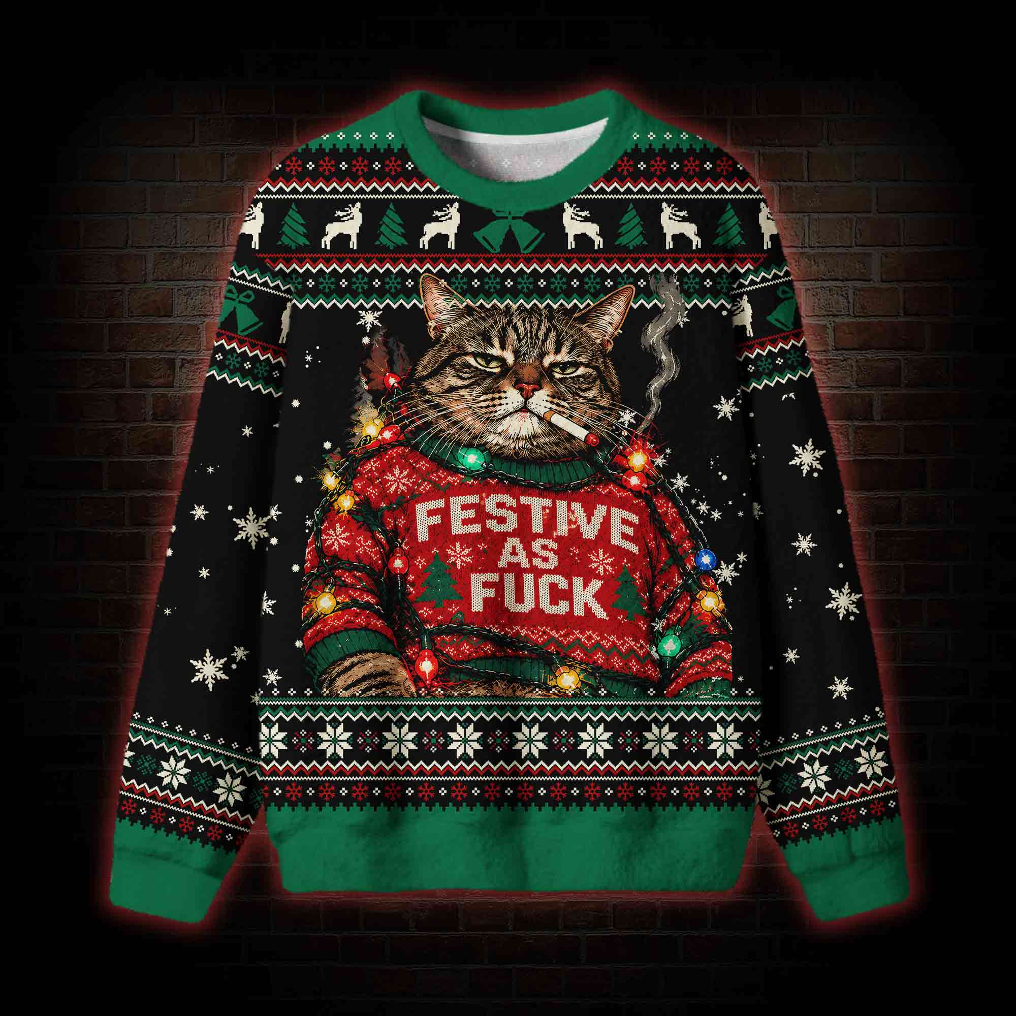 Festive as Fu*k Ugly Sweatshirts