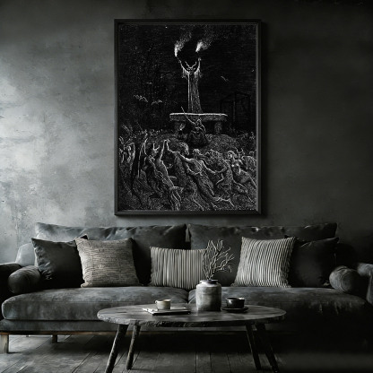Witches Sabbath Framed Canvas Print