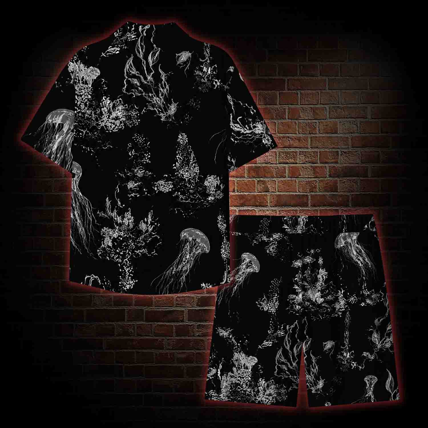 Jellyfish Vintage Lightweight Hawaiian Shirt