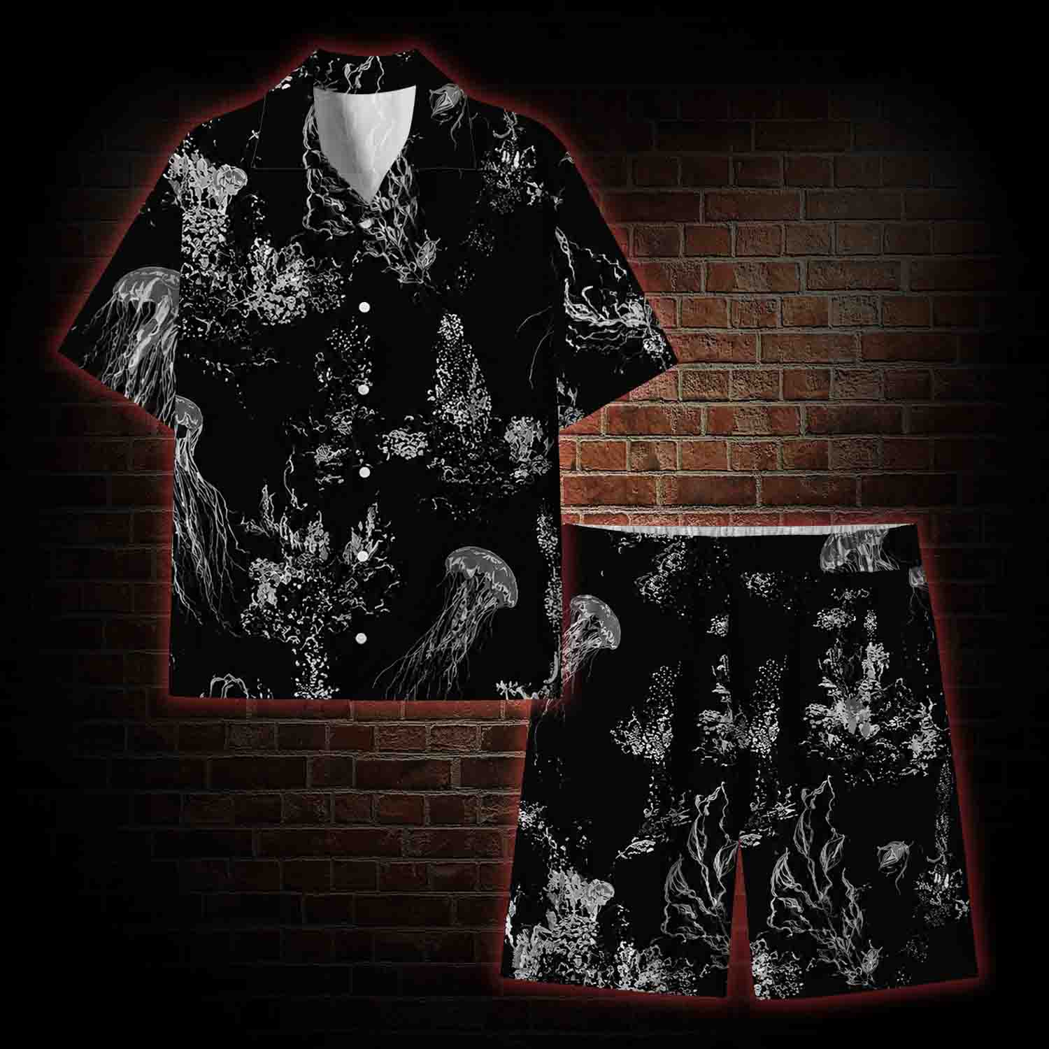 Jellyfish Vintage Lightweight Hawaiian Shirt