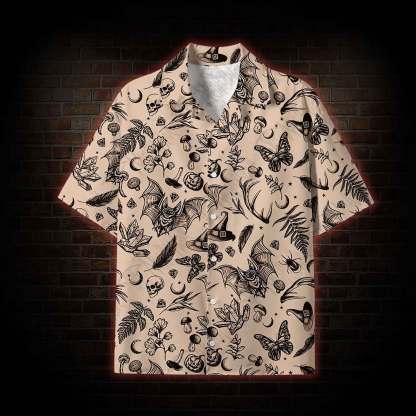 Witchy Botanical Lightweight Hawaiian Shirt