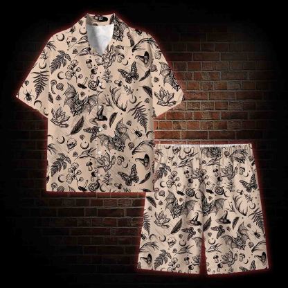 Witchy Botanical Lightweight Hawaiian Shirt