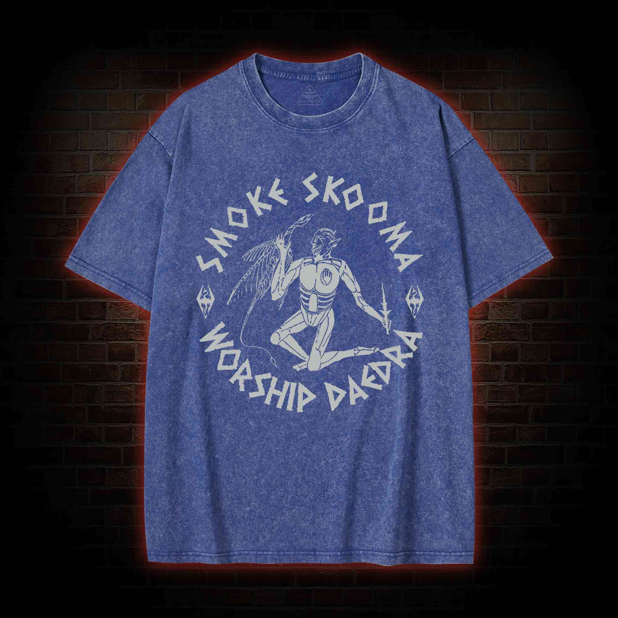 Smoke Skooma Worship Daedra Washed T-shirt