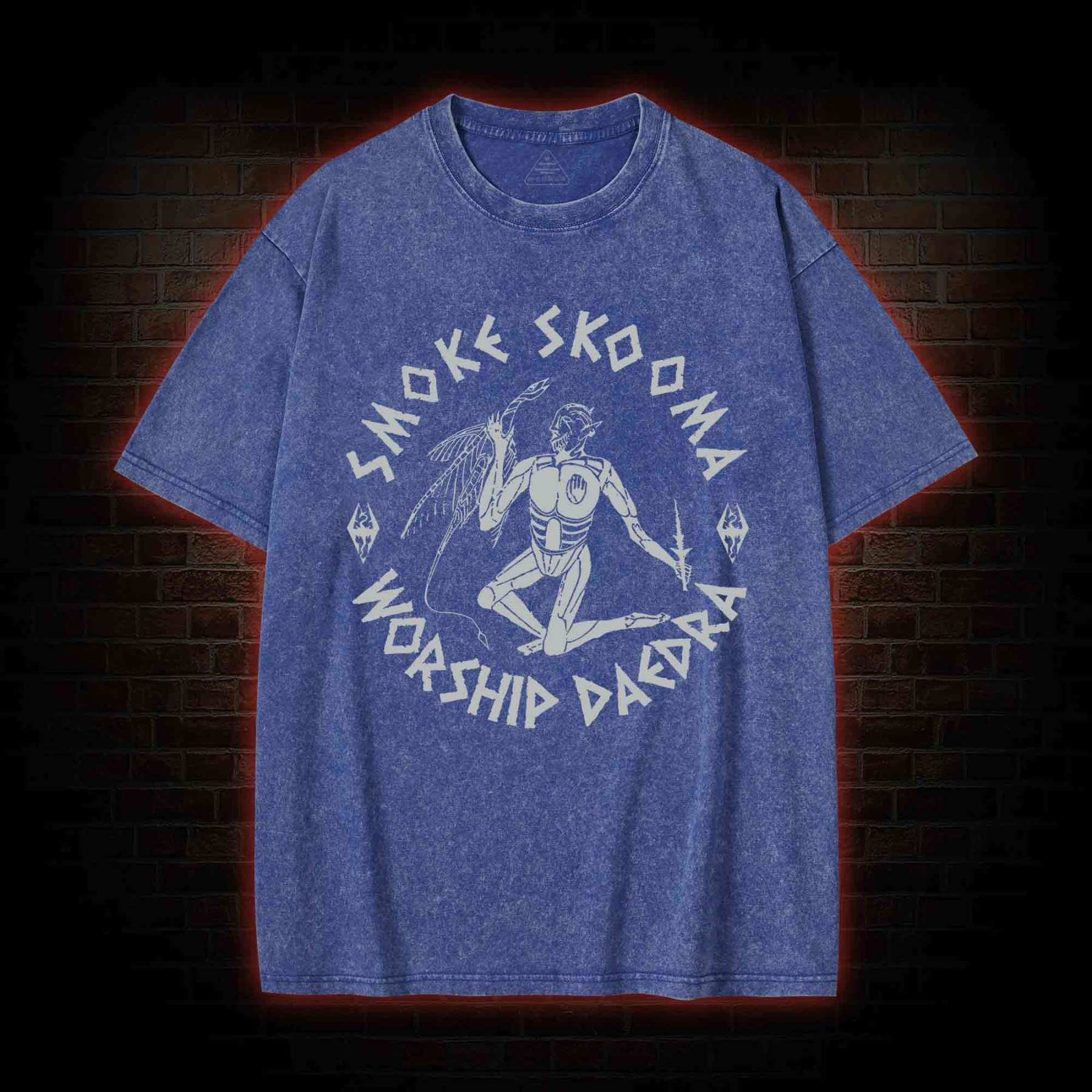 Smoke Skooma Worship Daedra Washed T-shirt