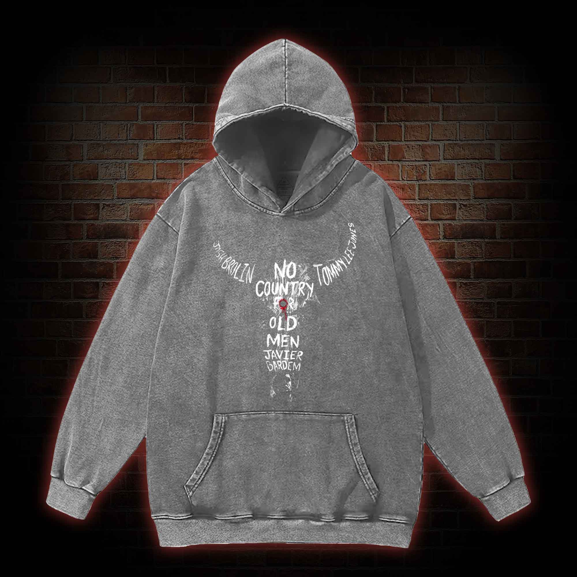 There are No Clean Getaways Washed Hoodie