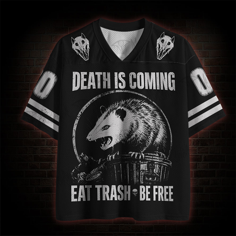 Death is Coming Eat Trash Mesh Jersey
