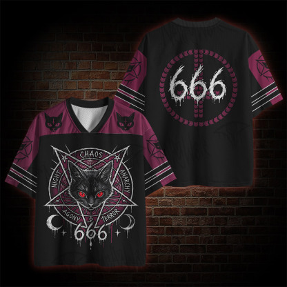 Occult Black Cat Mesh Jersey
