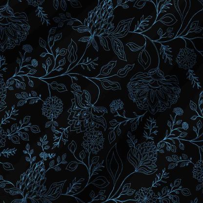 Gothic Botanical Lightweight Hawaiian Shirt