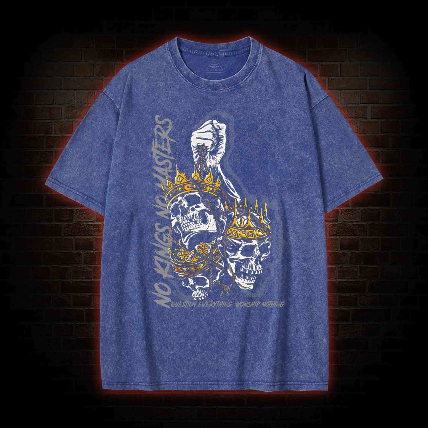 Question Everything Worship Nothing Washed T-shirt