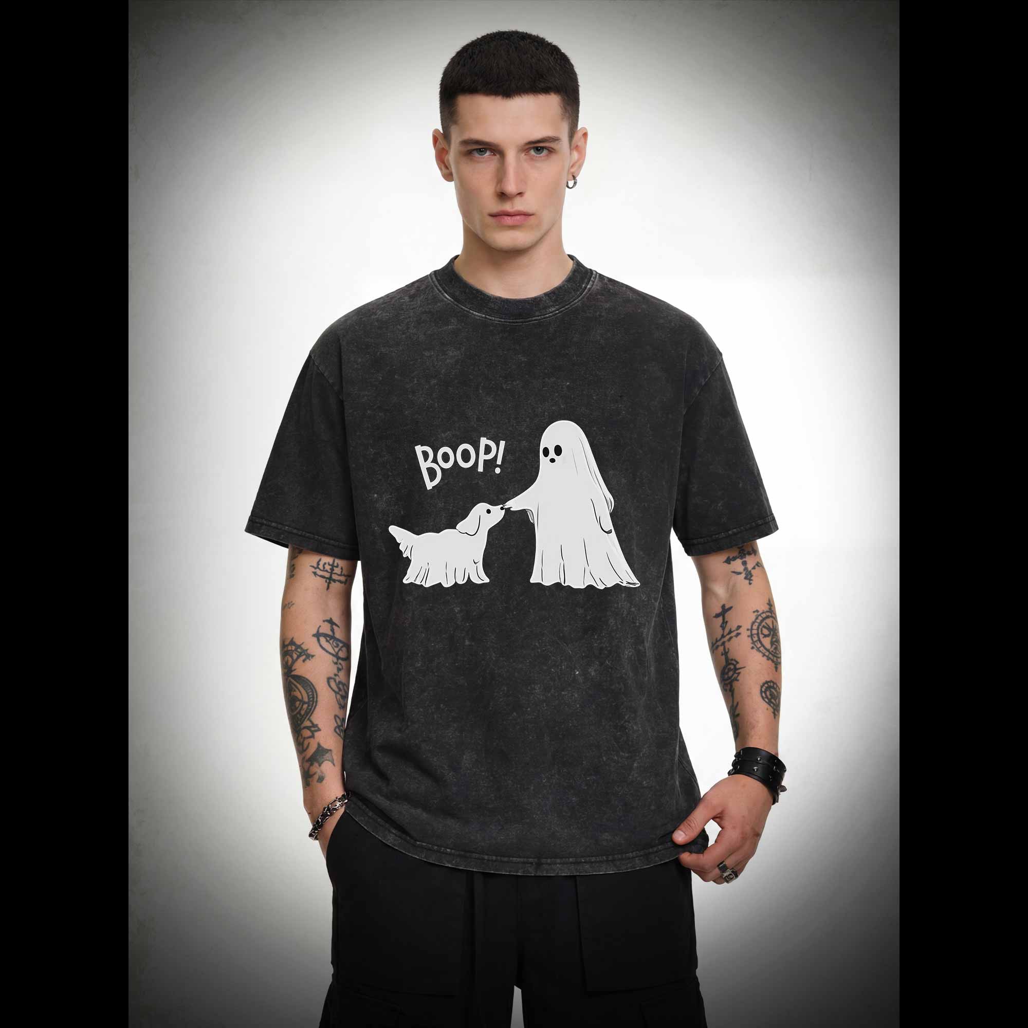 Boop Ghost Dog Washed T-shirt