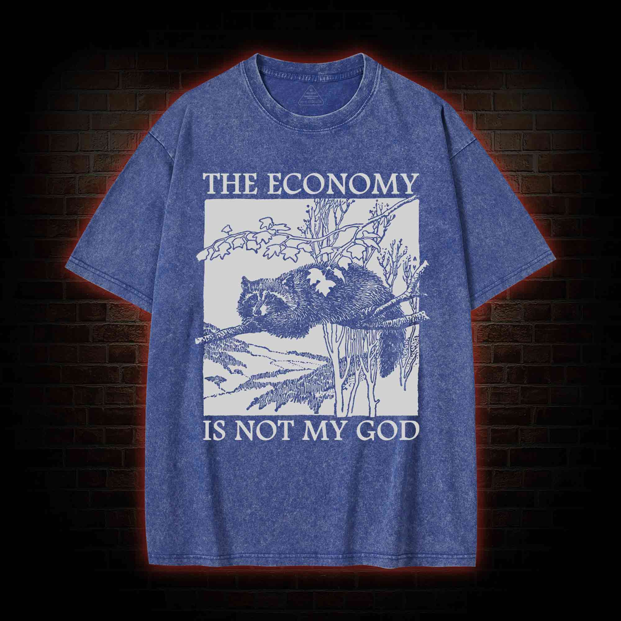 The Economy Is Not My God Washed T-Shirt