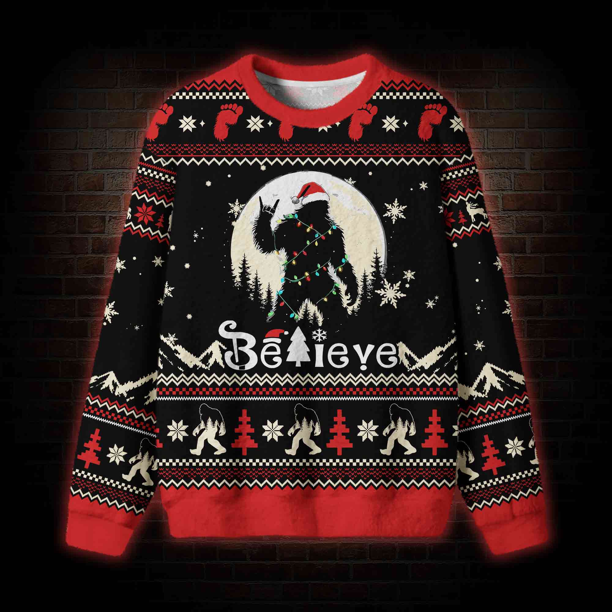 Christmas Believer Ugly Sweatshirts