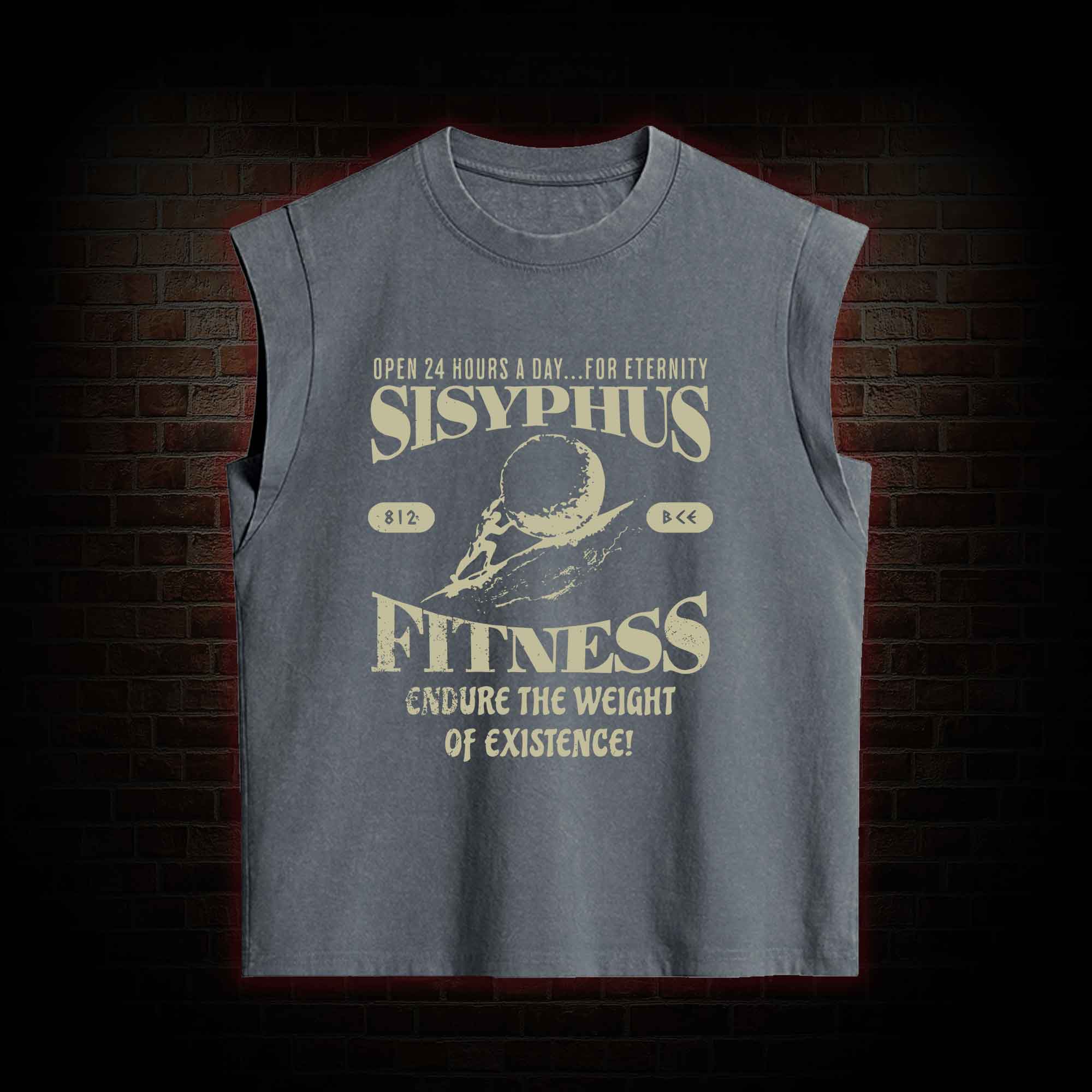 Sisyphus Fitness Kid Greek mythology Women's Washed Tank Top