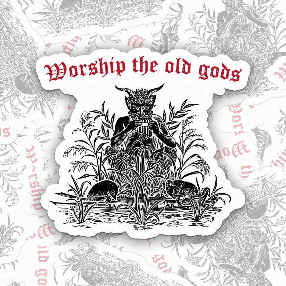 Worship The Old Gods Sticker