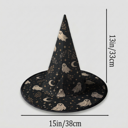 Ghost Halloween Witch Hat