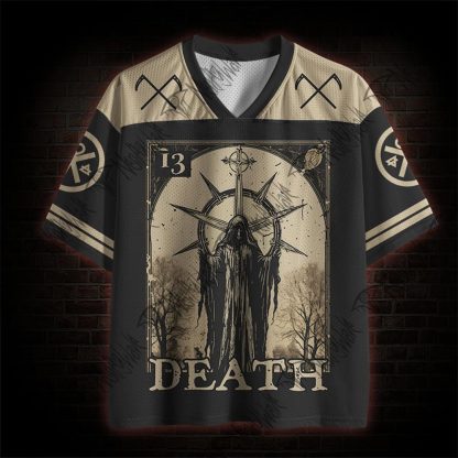 Death in Cloak Tarot Card Mesh Jersey