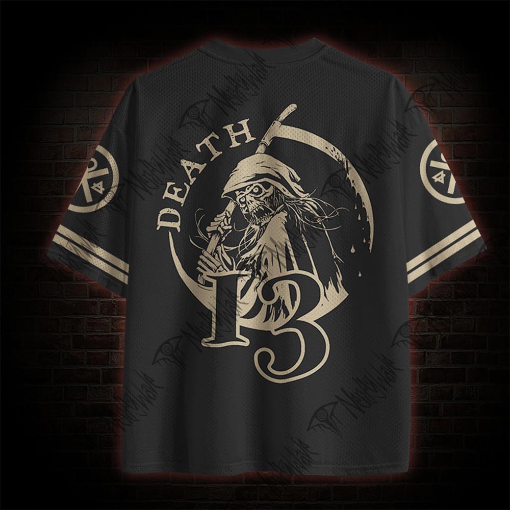 Death in Cloak Tarot Card Mesh Jersey