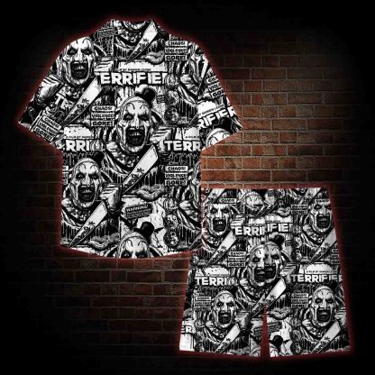 Warning Wide Straps Lightweight Hawaiian Shirt