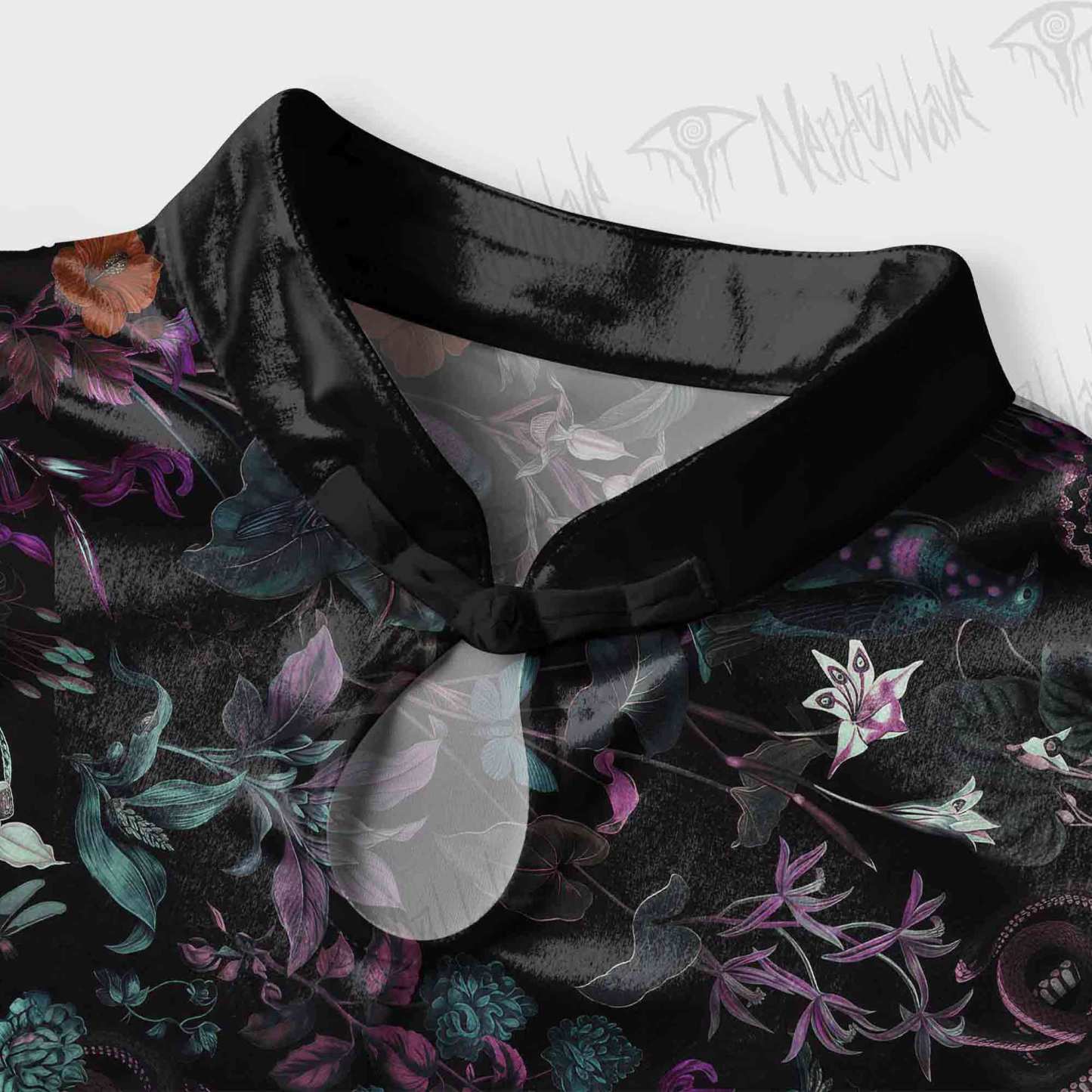 Forbidden Flora Velvet Mini Dress