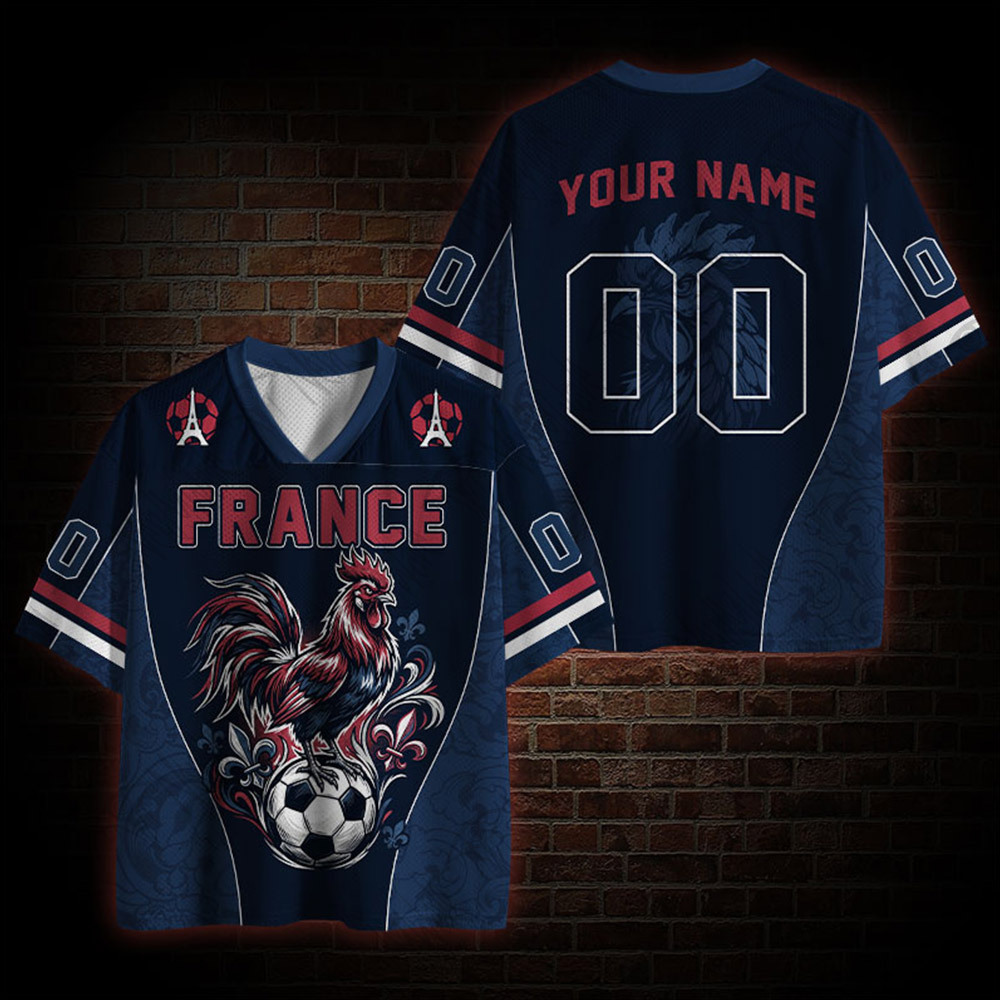 Personalized The Gallic Rooster Mesh Jersey