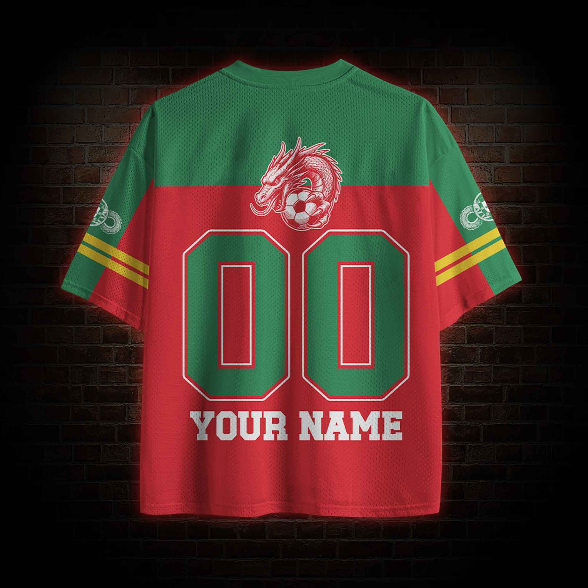 Personalized Portugal Football Mesh Jersey