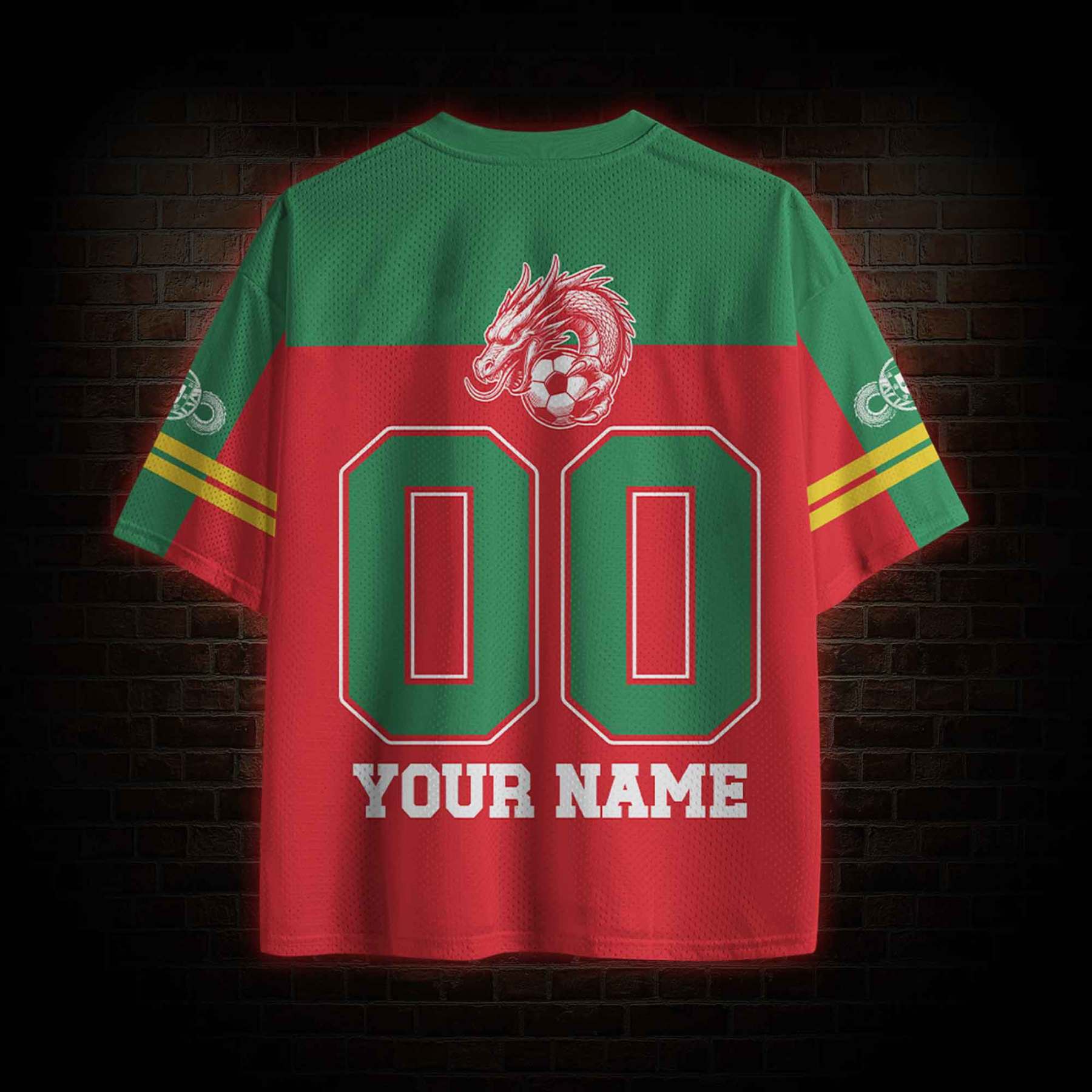 Personalized Portugal Football Mesh Jersey