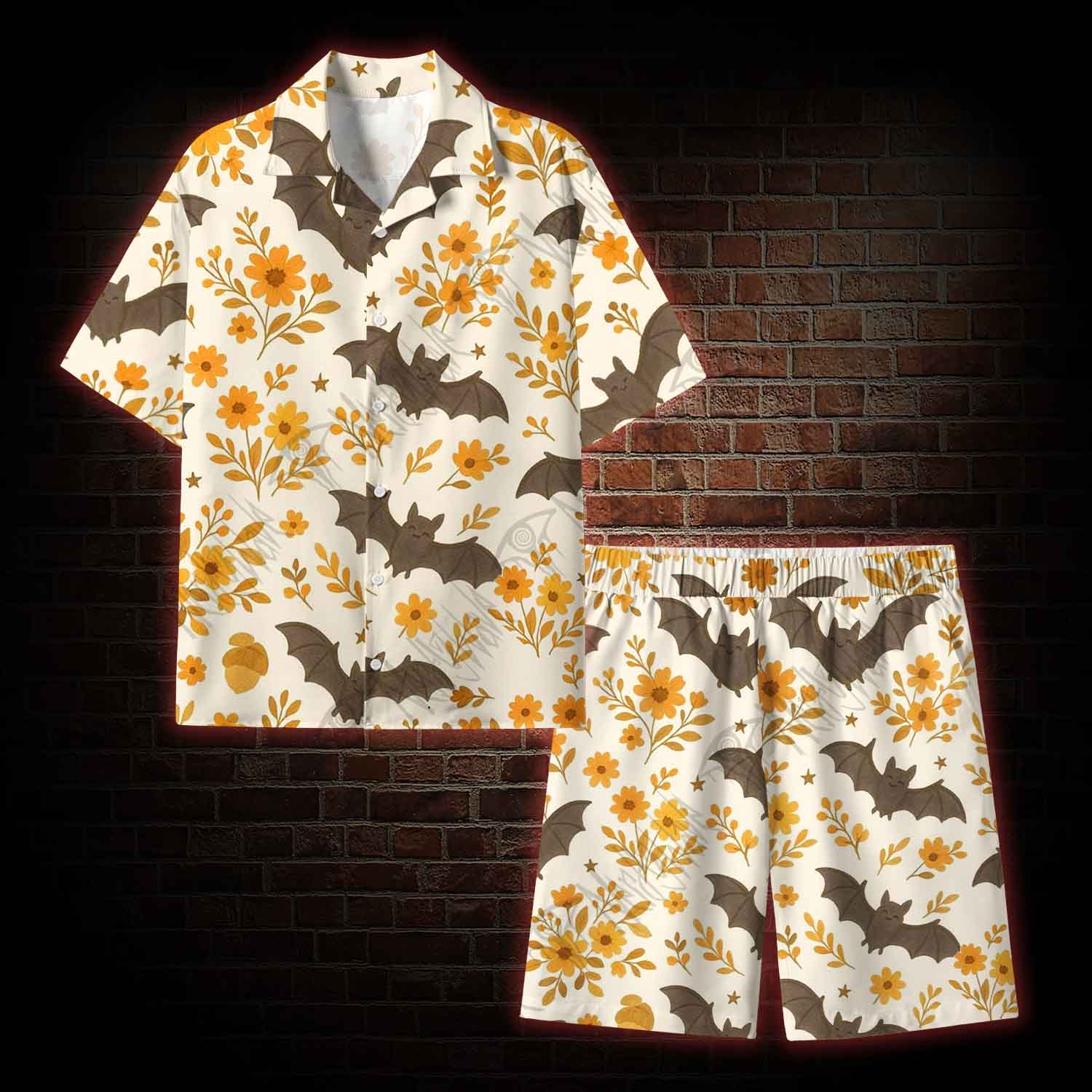 Batty Botanical Lightweight Hawaiian Shirt
