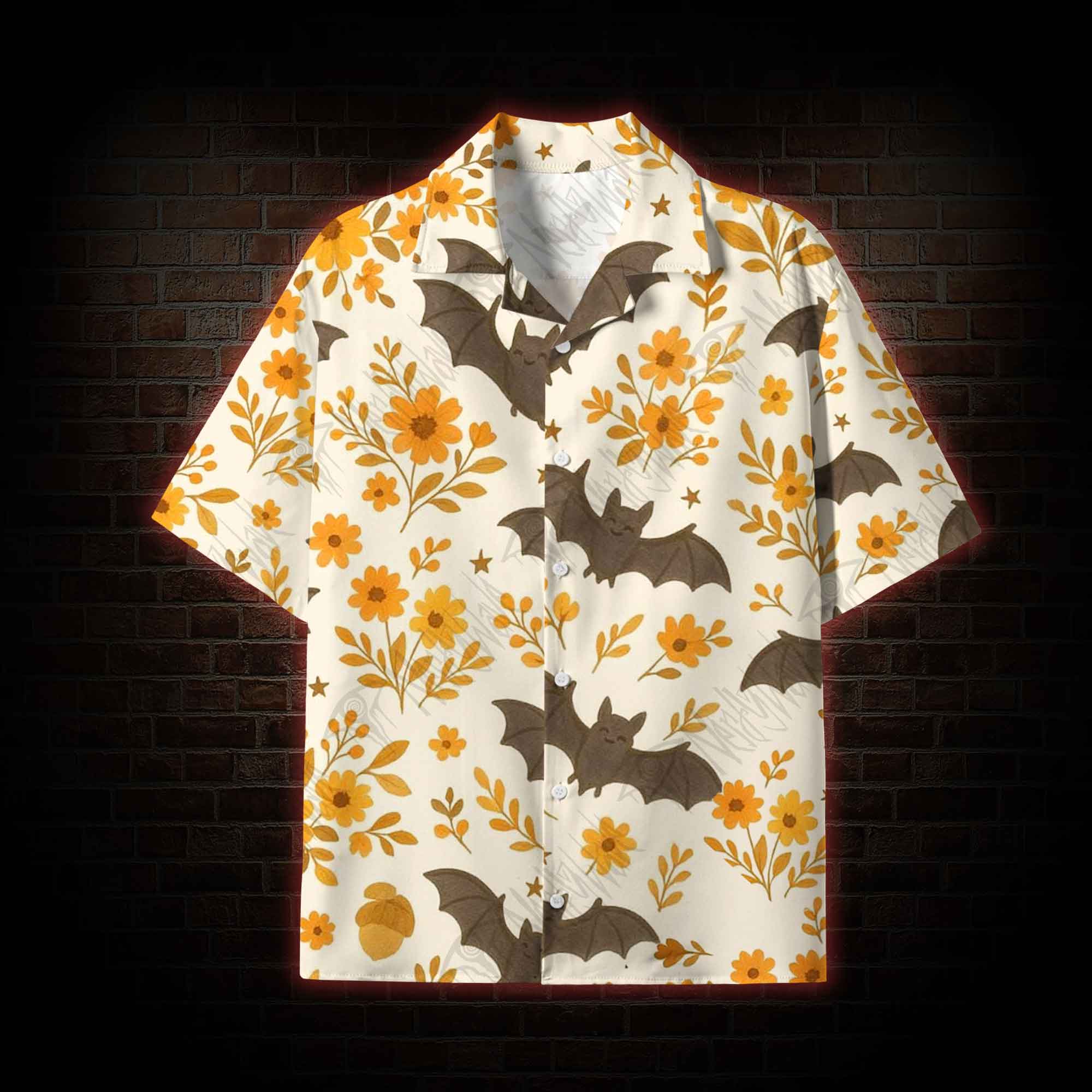 Batty Botanical Lightweight Hawaiian Shirt