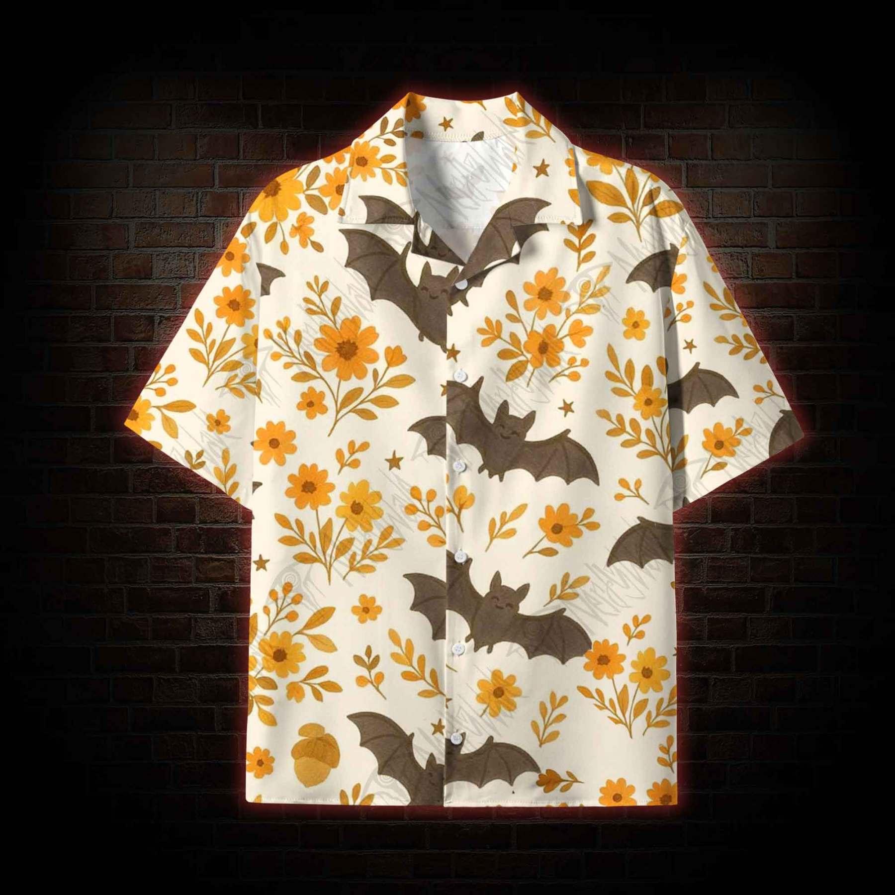 Batty Botanical Lightweight Hawaiian Shirt