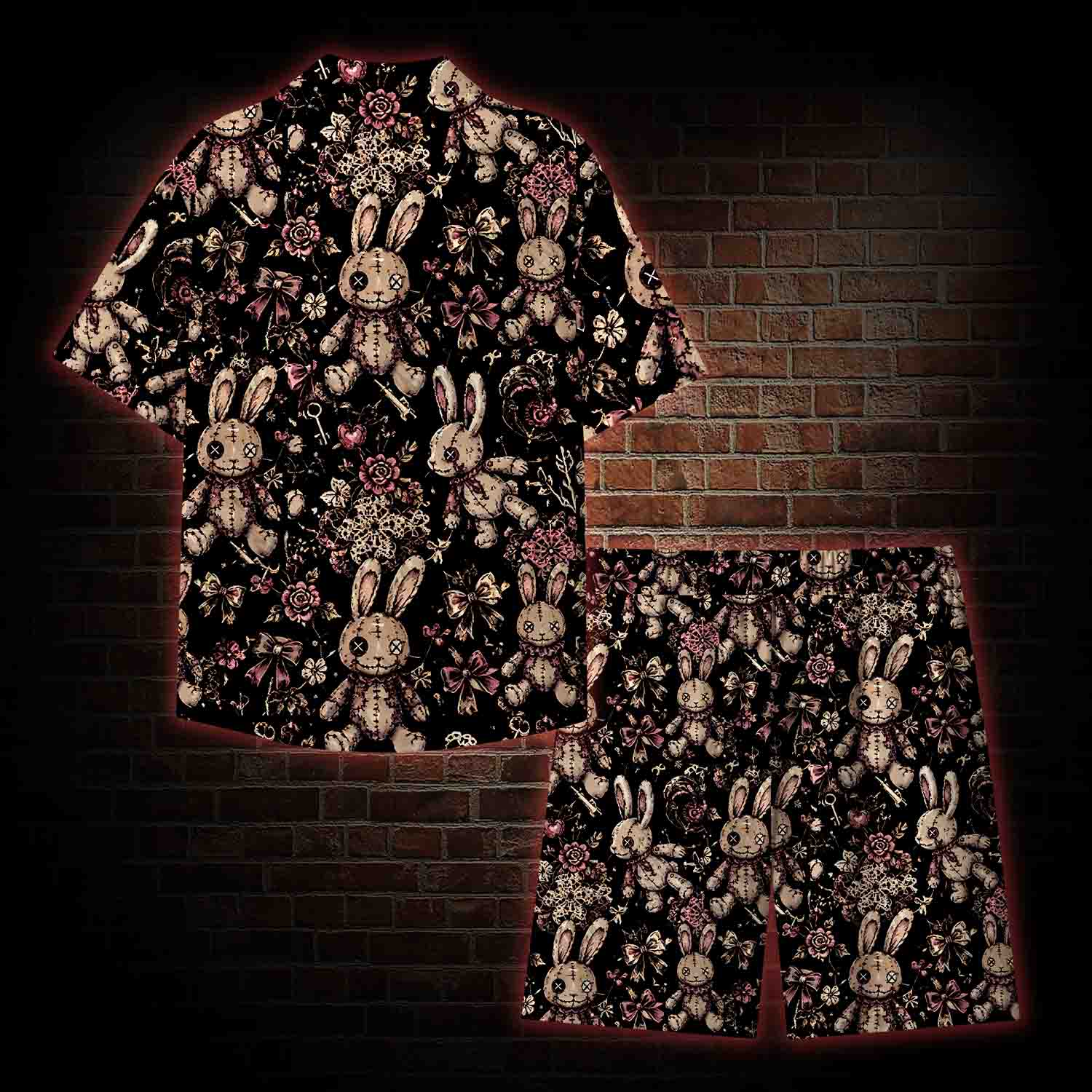 Button Eyes Lightweight Hawaiian Shirt