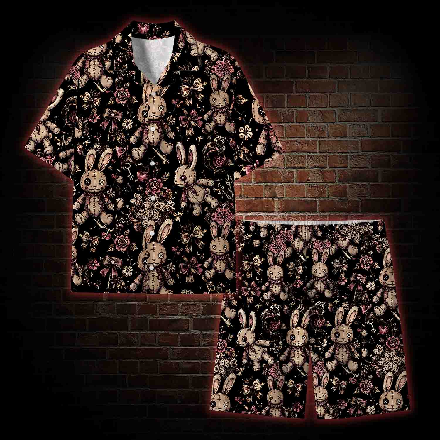 Button Eyes Lightweight Hawaiian Shirt