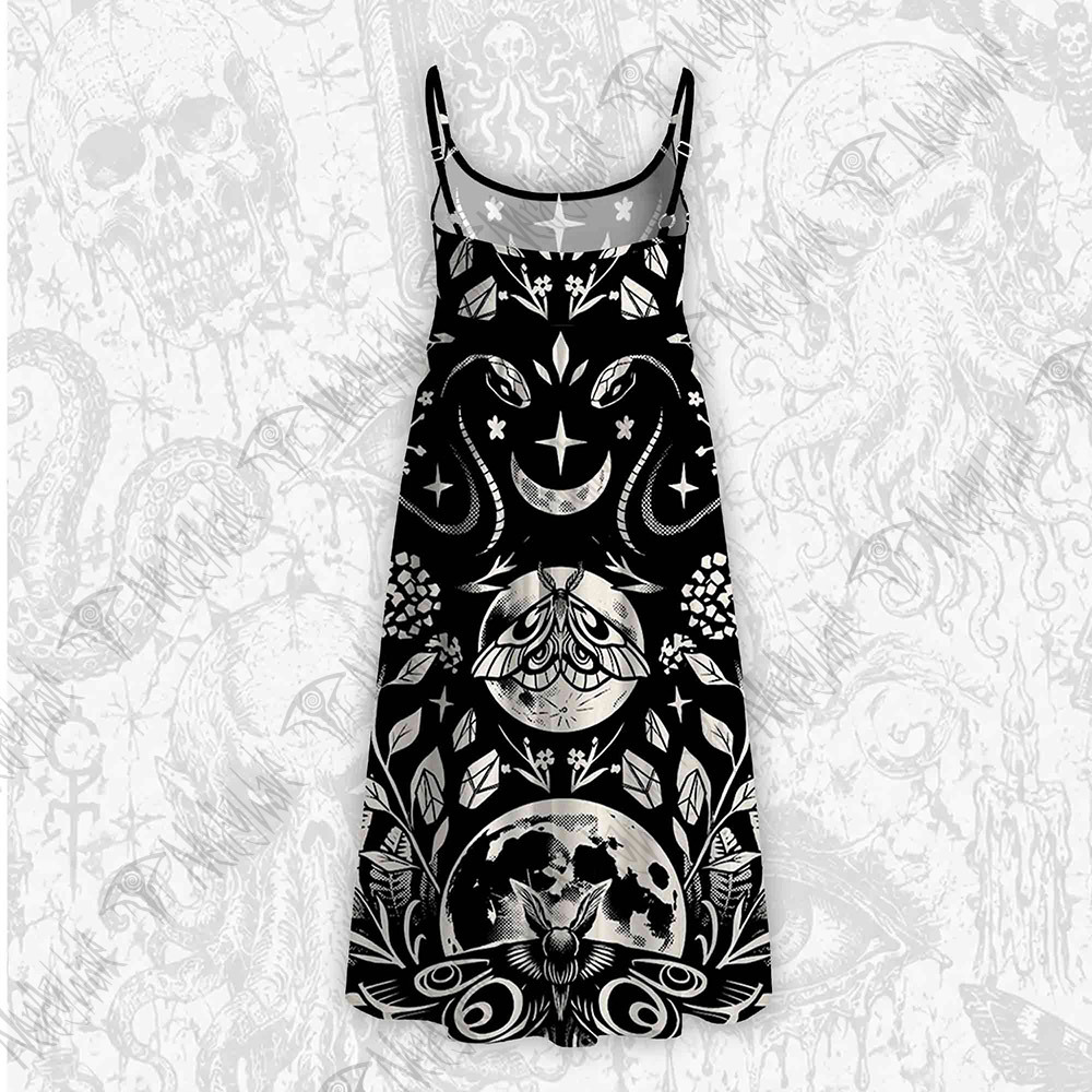 Lunar Devotion Strap Midi Sundress