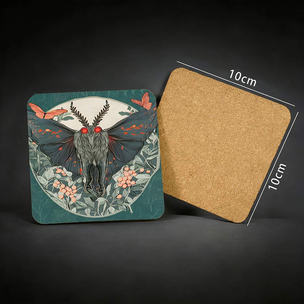 Mothman Cork Coasters