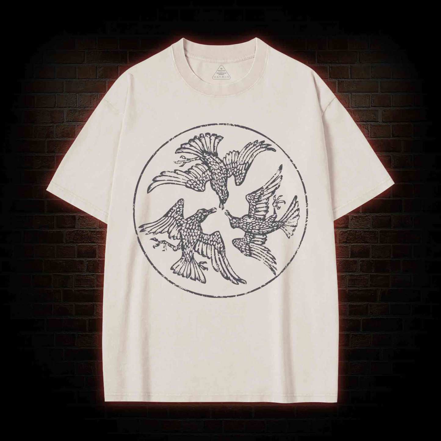 Three Ravens Washed T-shirt