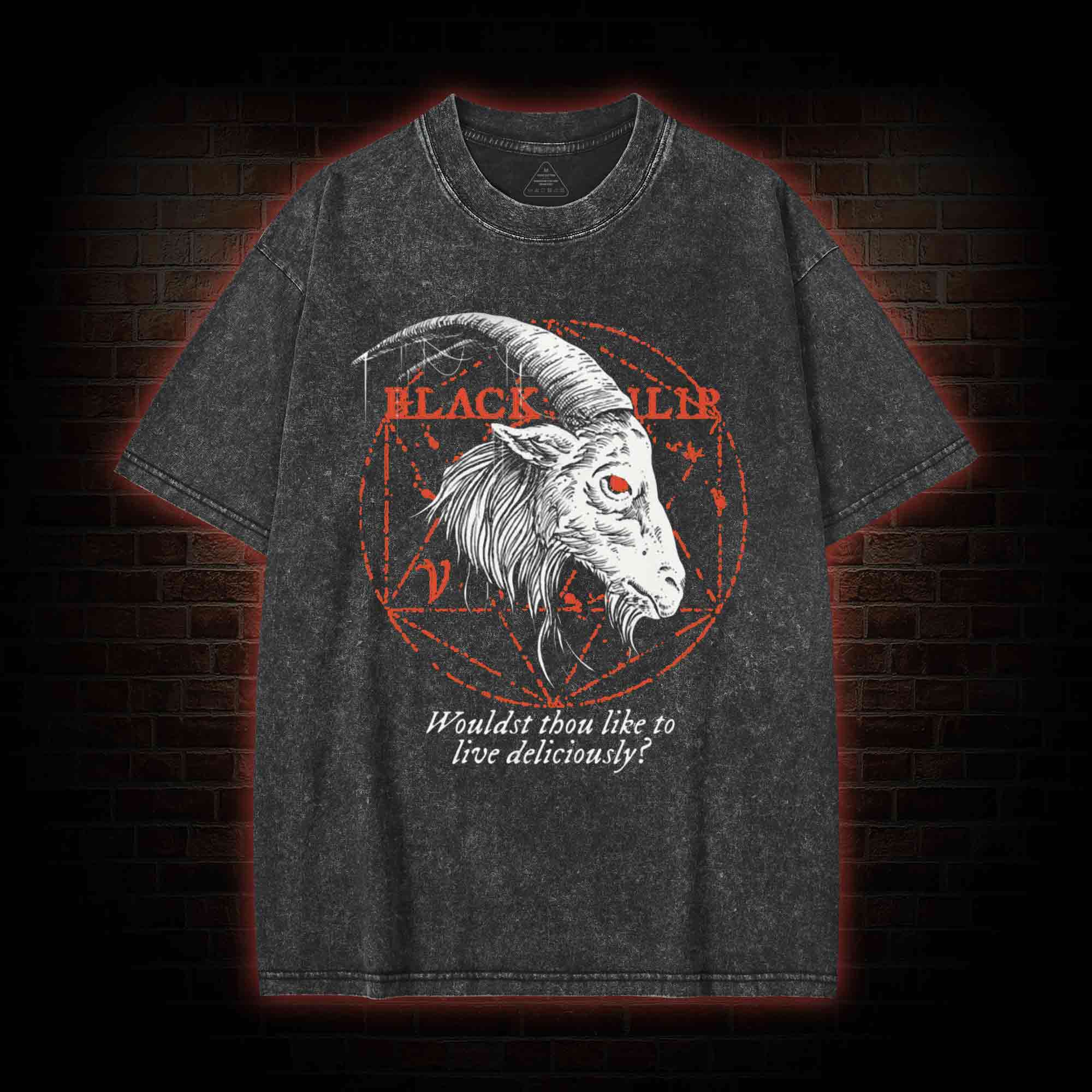 Black Phillip Washed T-shirt