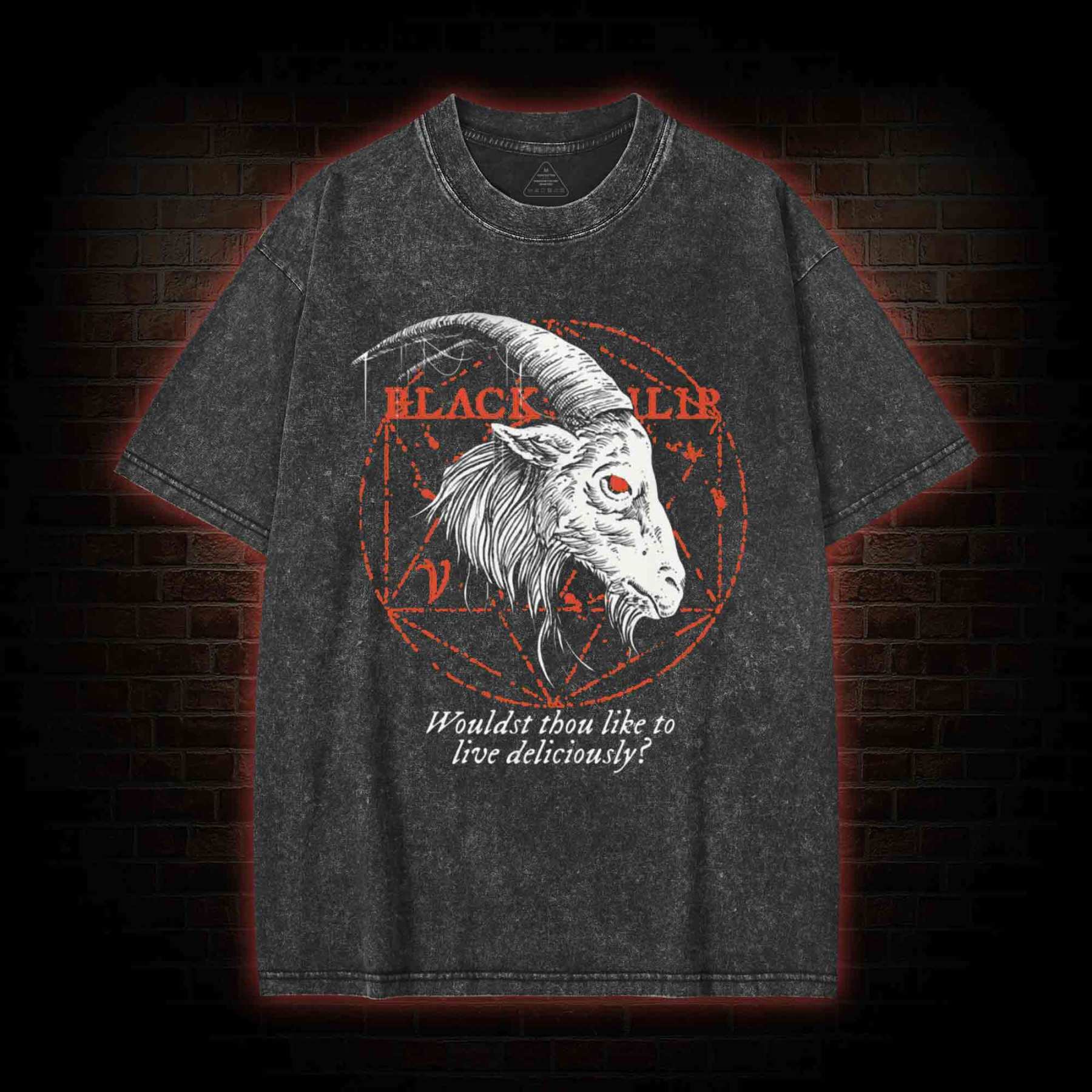 Black Phillip Washed T-shirt
