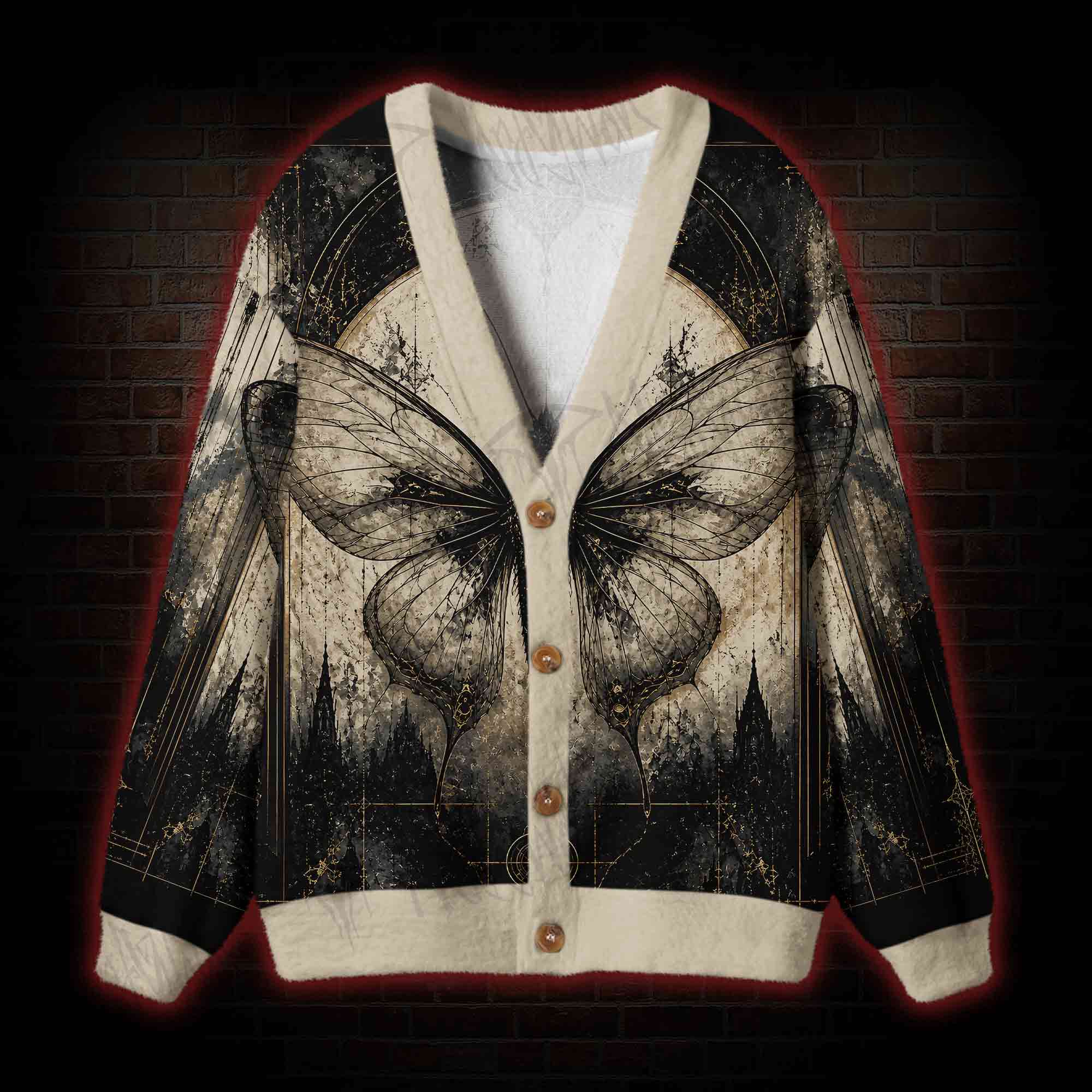 Sepia Moth Cathedral Cardigan Sweater