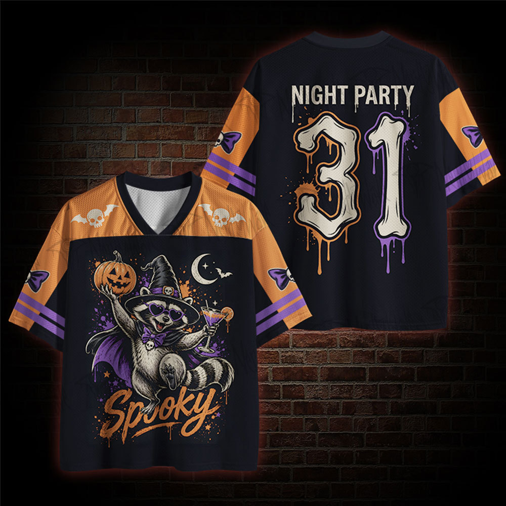 Spookey Raccoon Mesh Jersey