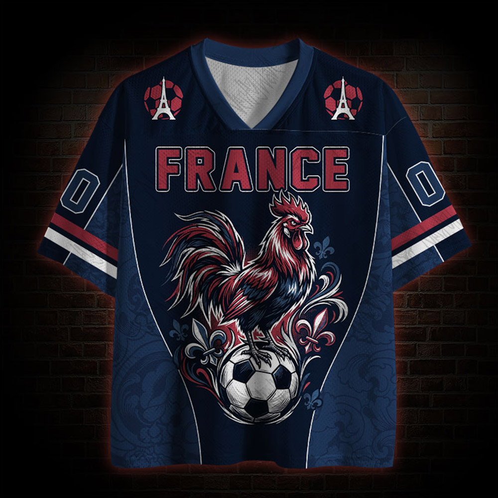 Personalized The Gallic Rooster Mesh Jersey