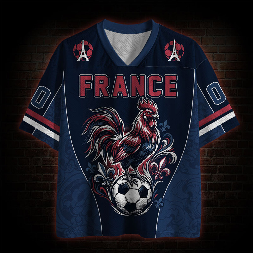 Personalized The Gallic Rooster Mesh Jersey