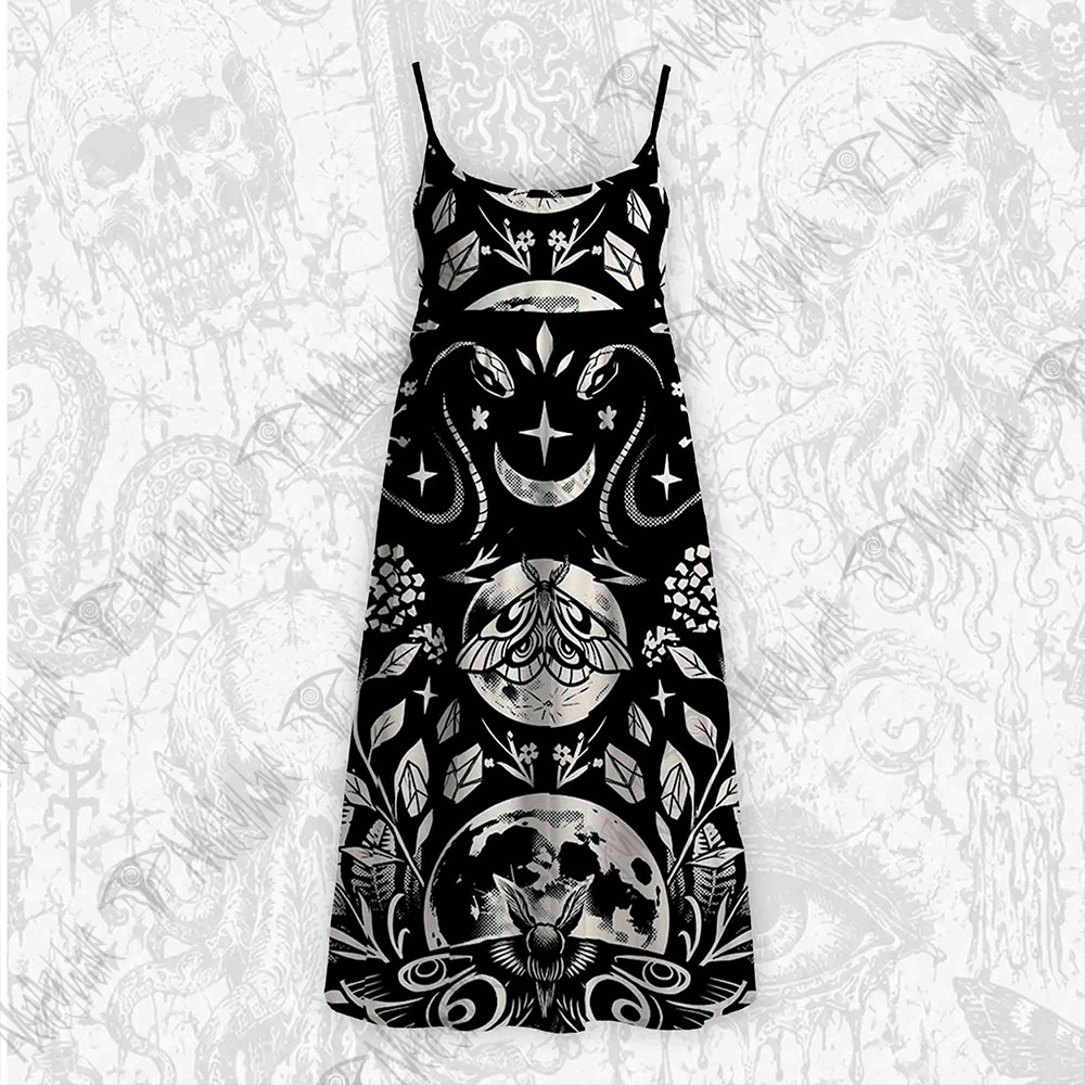Lunar Devotion Strap Midi Sundress