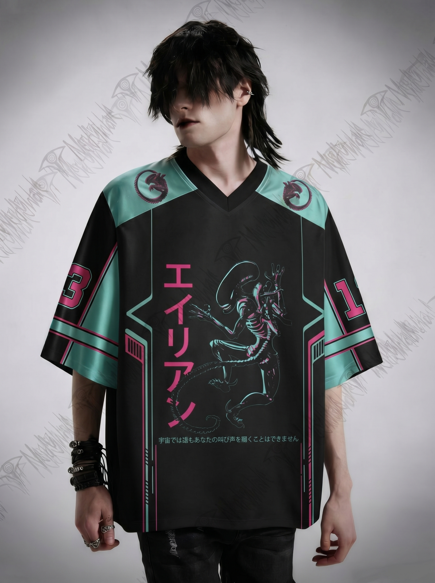 Vintage Alien Perfect Organism Oversized Jersey