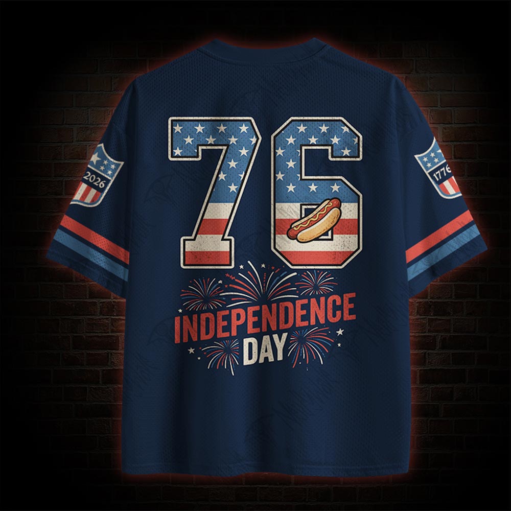 America Raccoon Hot Dog Mesh Jersey