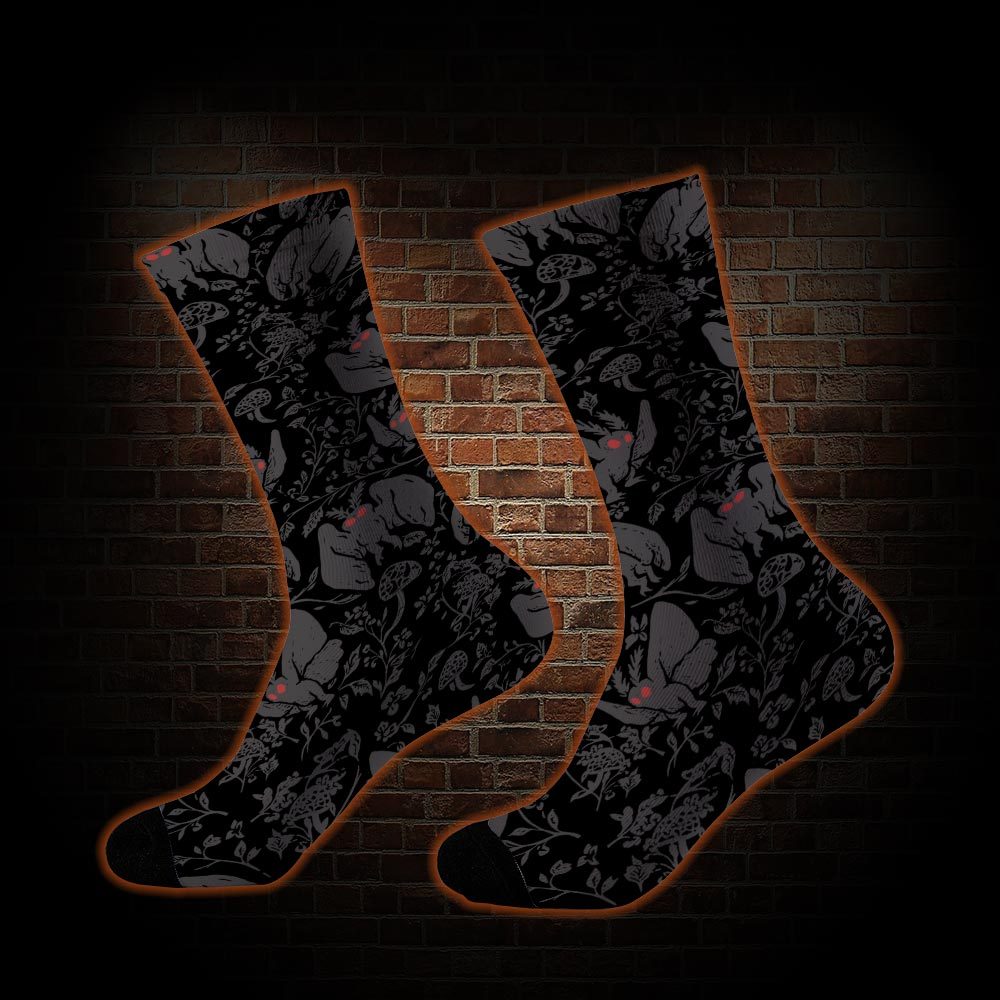 Mothman in the Jungle Socks