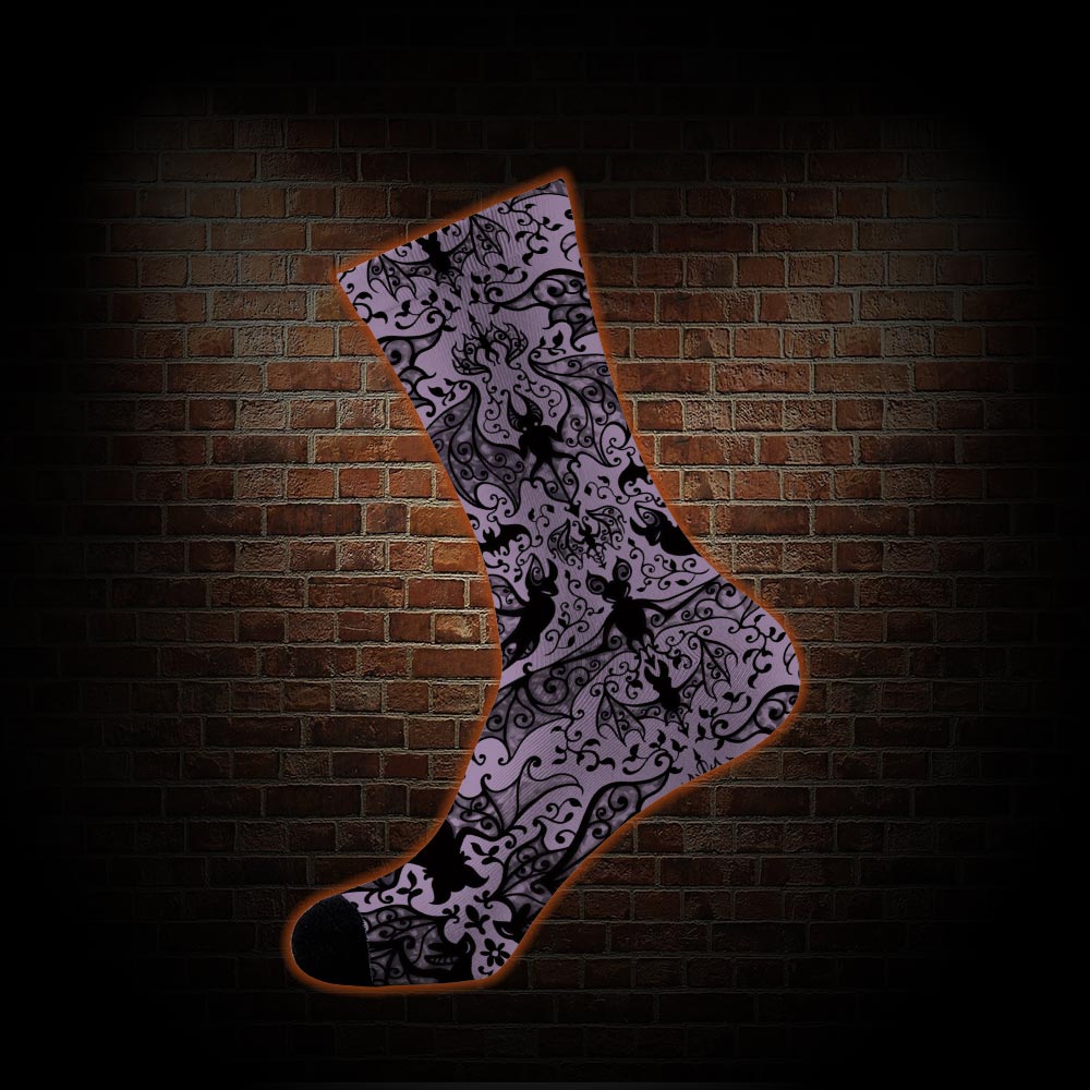 Gothic Bat Socks