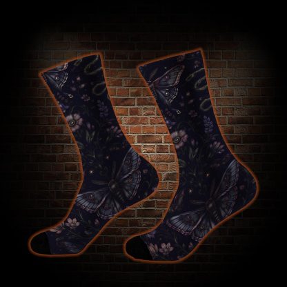 Moth and Botanical Socks